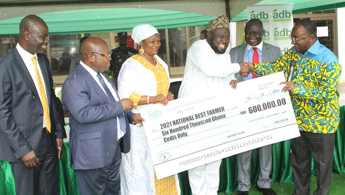 Ghana: ADB Presents Cheque for Gh¢600,000 to 2021 National Best Farmer