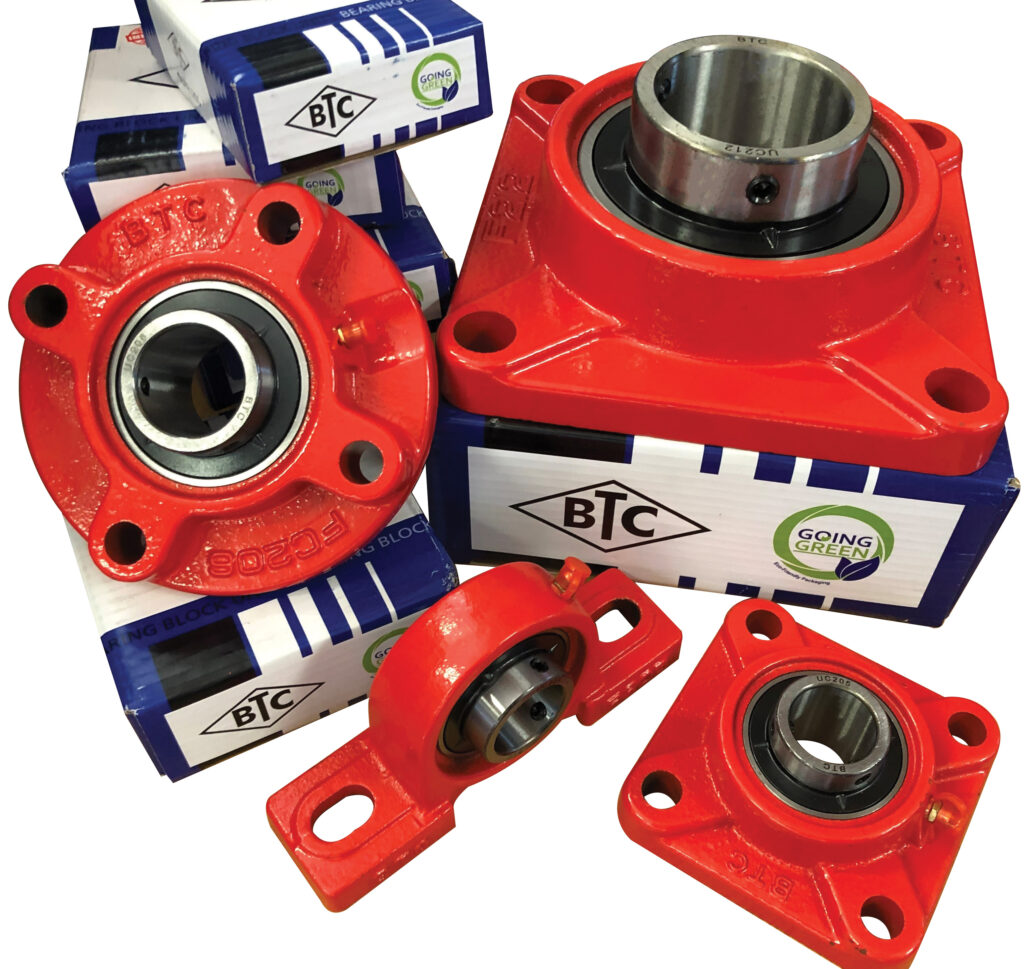 Improved bearing block units for higher efficiency