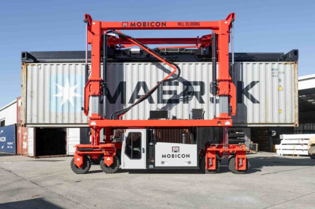 BLT WORLD’s Mobicon straddle carriers are designed for efficient materials handling and greater safety on site