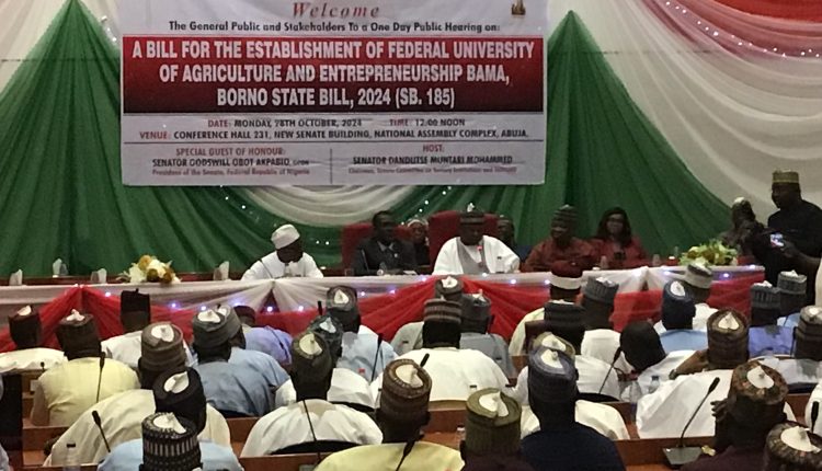 Nigeria Legislators propose establishment of University of Agriculture and Entrepreneurship